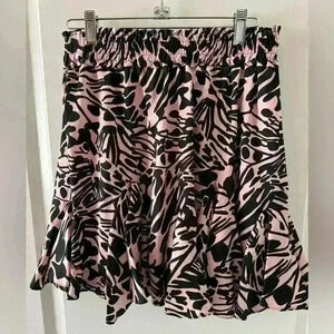 ASOS River Island Ruffle Mini Skirt ~ Pink & Black ~ 6 ~ NWT!